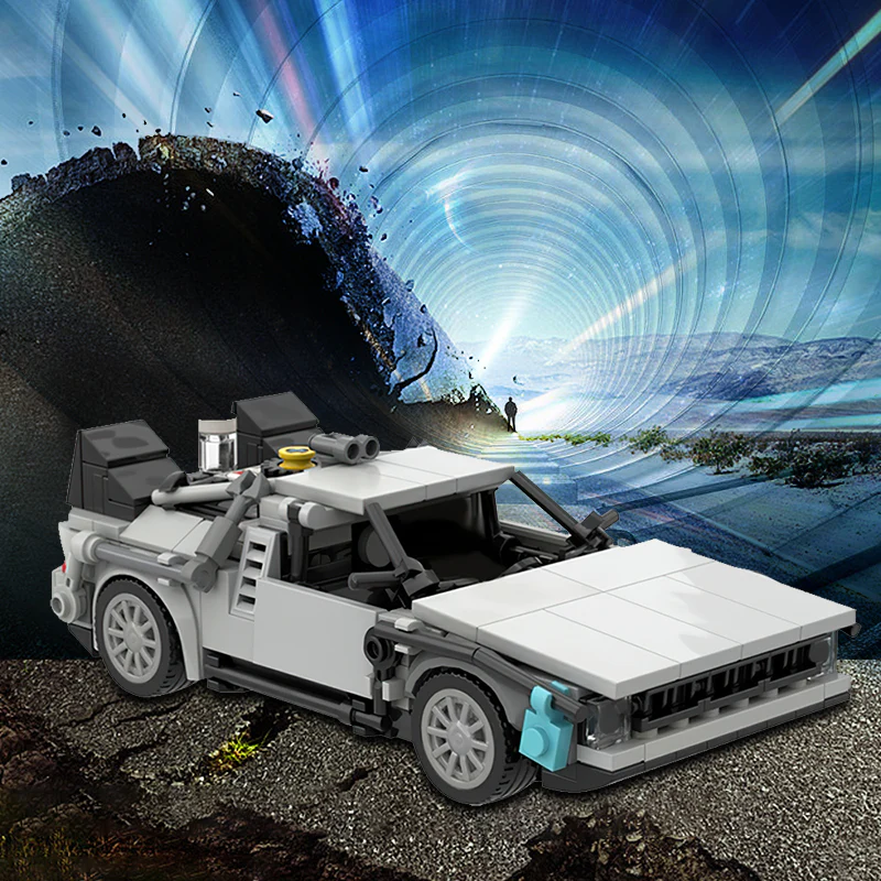 GOBRICKS MOC 30085 DMC DeLorean Time Machine - YWOBB