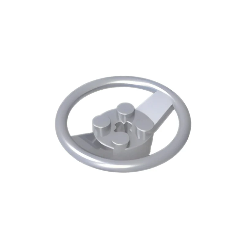 GOBRICKS GDS-90171 Vehicle Steering Wheel with 2 x 2 Center and Axle Hole - YWOBB