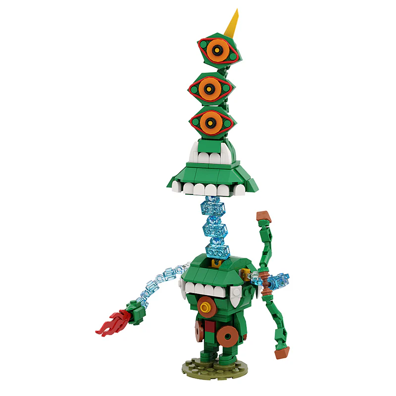 GOBRICKS MOC A1024Y02 Golem Guard-Lancer - YWOBB