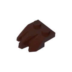 GOBRICKS GDS-M449 Plate Modified 1 x 2 with 3 Claws / Rock Fingers - YWOBB