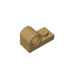 GOBRICKS GDS-811 Modified 1 x 2 with Pin Hole on Top - YWOBB