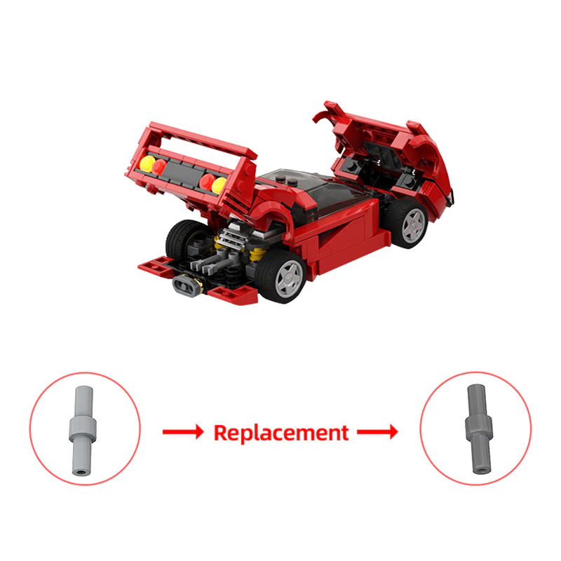 GOBRICKS MOC 104559 Ferrari F40 - YWOBB