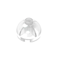 GOBRICKS GDS-742 Round 2 x 2 Dome Top - Hollow Stud with Bottom Axle Holder x Shape + Orientation - YWOBB