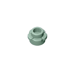 GOBRICKS GDS-1436 Round 1 x 1 with Flower Edge - YWOBB