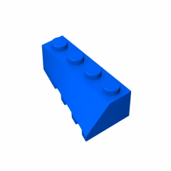 GOBRICKS GDS-1168 Wedge 4 x 2 Sloped Left - YWOBB