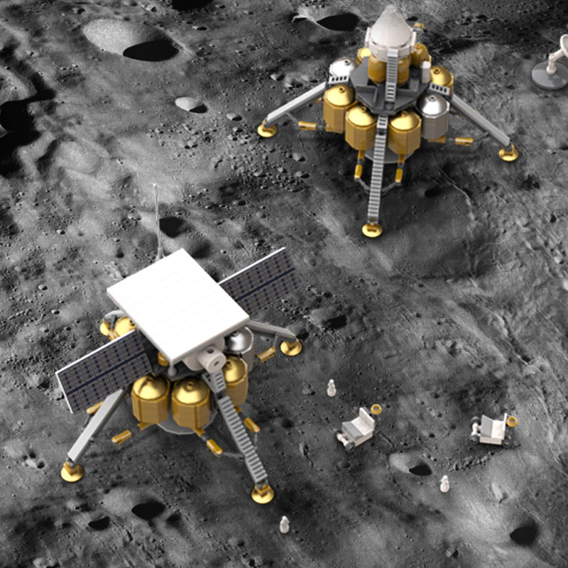 GOBRICKS MOC 100723 First Lunar Outpost Habitat - YWOBB