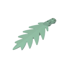 GOBRICKS GDS-1440 Plant Tree Palm Leaf Small 8 x 3 - YWOBB