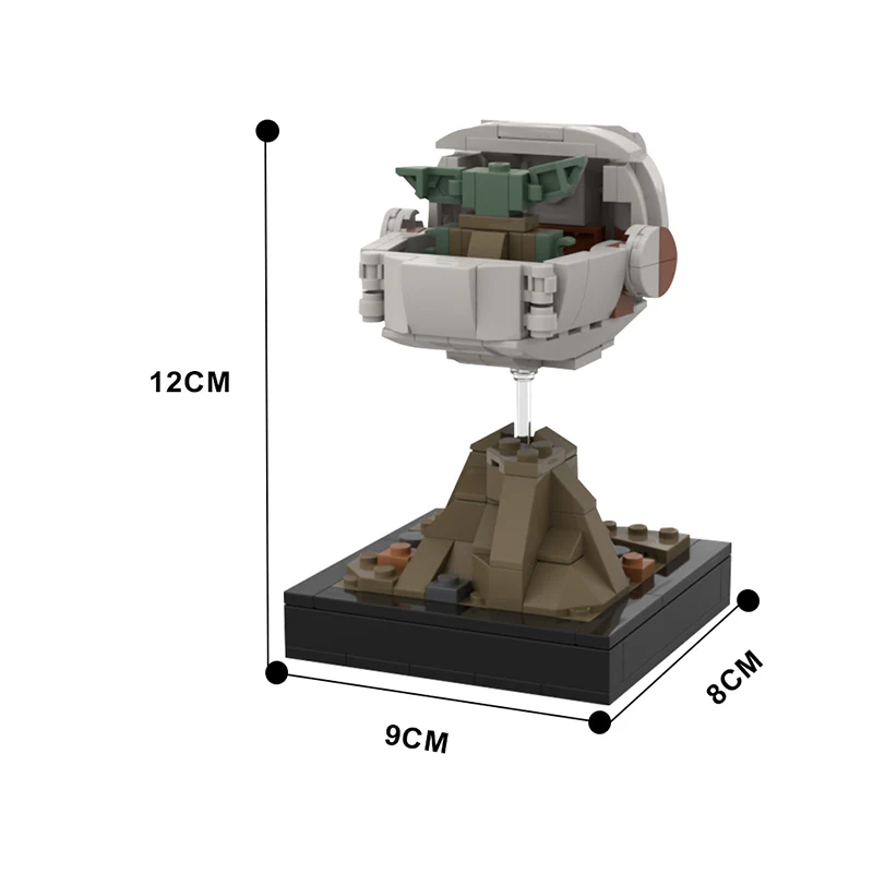 GOBRICKS MOC 126865 Grogu in Pram - YWOBB