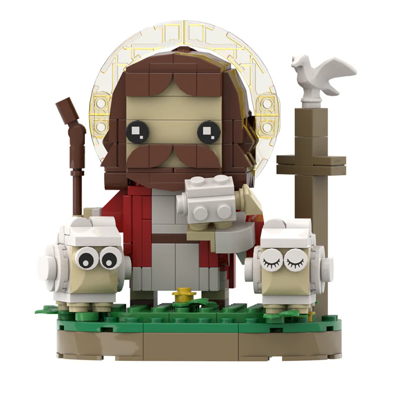 GOBRICKS MOC A0681 Creative Series-Shepherd Jesus - YWOBB