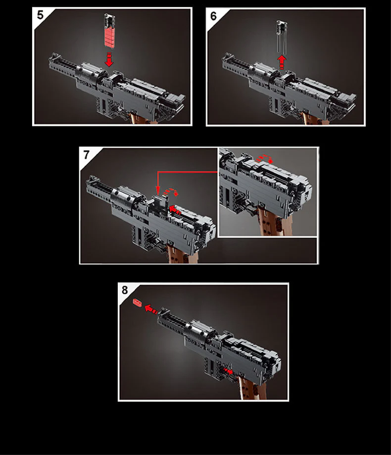 Mould King 14011 The Mausers C96 Pistol - YWOBB