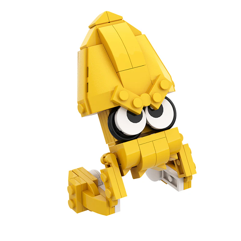 GOBRICKS MOC A0277Y04 yellow squid - YWOBB