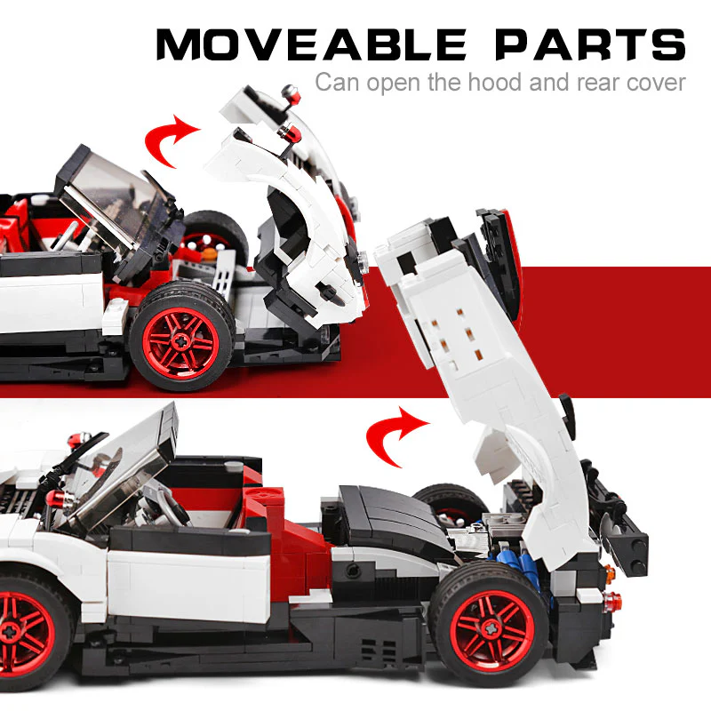 Mould King 13105 The Pagani Speed Racing Car - YWOBB