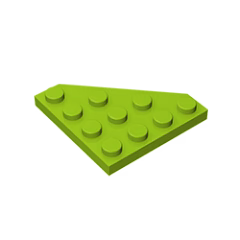 GOBRICKS GDS-554  Plate 4 x 4 Cut Corner - YWOBB