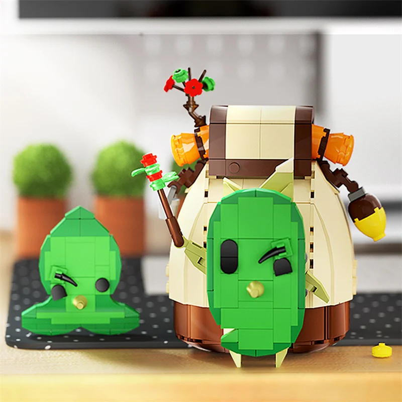 GOBRICKS MOC F-A0622 Zelda backpack haha - YWOBB