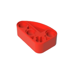 GOBRICKS GDS-2016 Liftarm Modified L-Shape Quarter Ellipse Thick 2 x 3 - YWOBB
