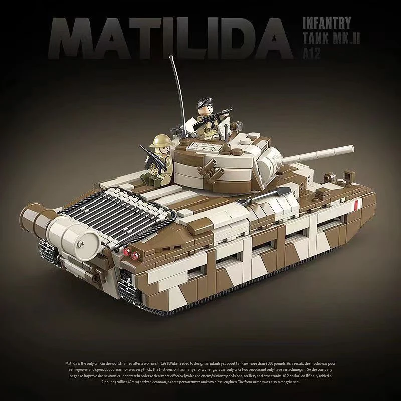 Quan Guan 100236 WWII Matilida Infantry Tank MK.II A12 - YWOBB