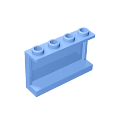 GOBRICKS GDS-787 Panel 1 x 4 x 2 with Side Supports - Hollow Studs - YWOBB