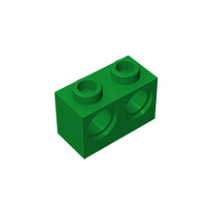 GOBRICKS GDS-624 Brick 1 x 2 with Holes - YWOBB