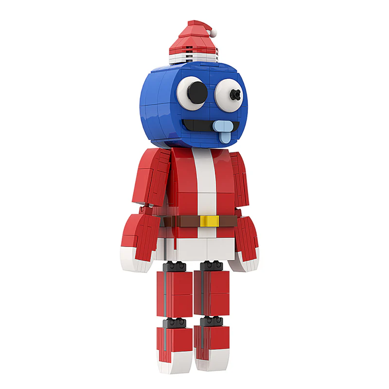 GOBRICKS MOC A0196 RainbowFriends Christmas style-Blue - YWOBB