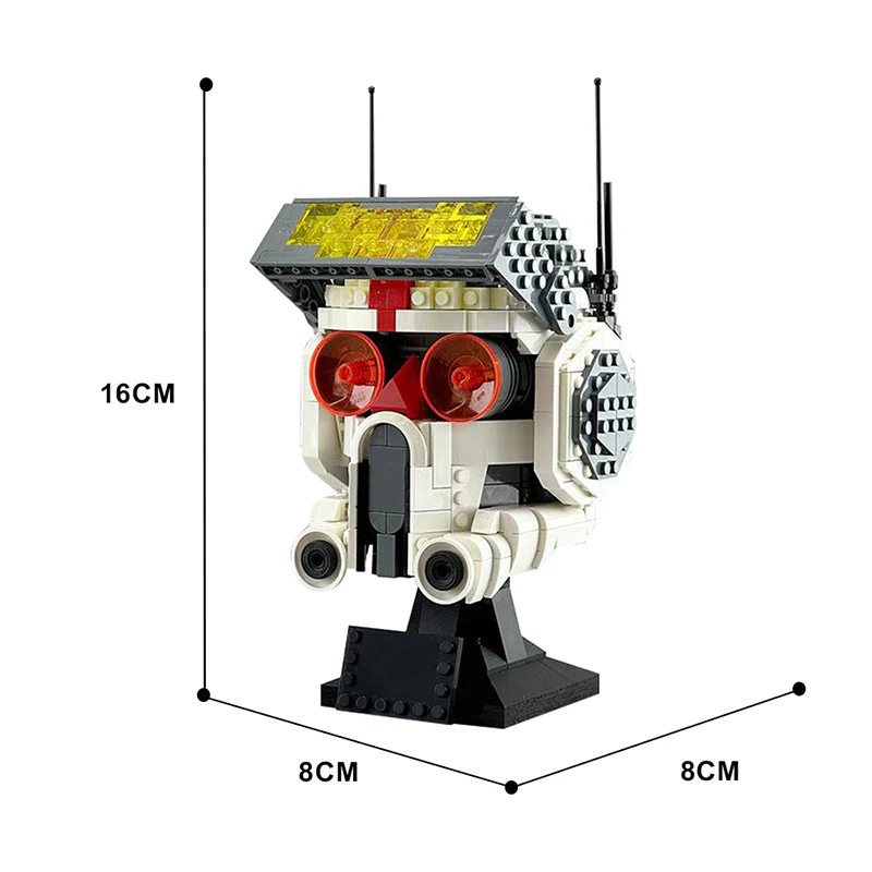 GOBRICKS MOC 142590 Bad Batch Helmet - TECH - YWOBB