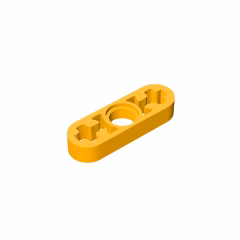 GOBRICKS GDS-689 Liftarm Thin 1 x 3 - Axle Holes - YWOBB