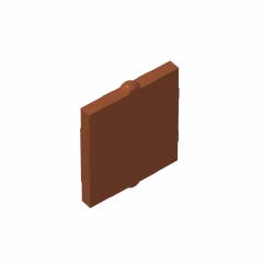 GOBRICKS GDS-791 Glass for Window 1 x 2 x 2 Flat Front - YWOBB