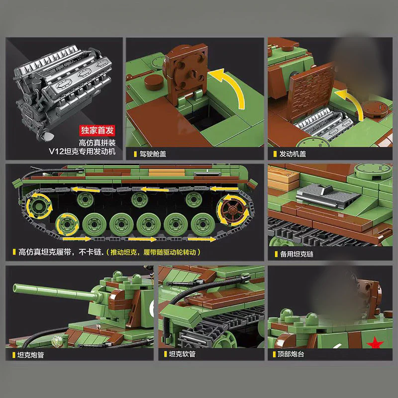 QuanGuan 100070 KV-1 Heavy Panzer - YWOBB