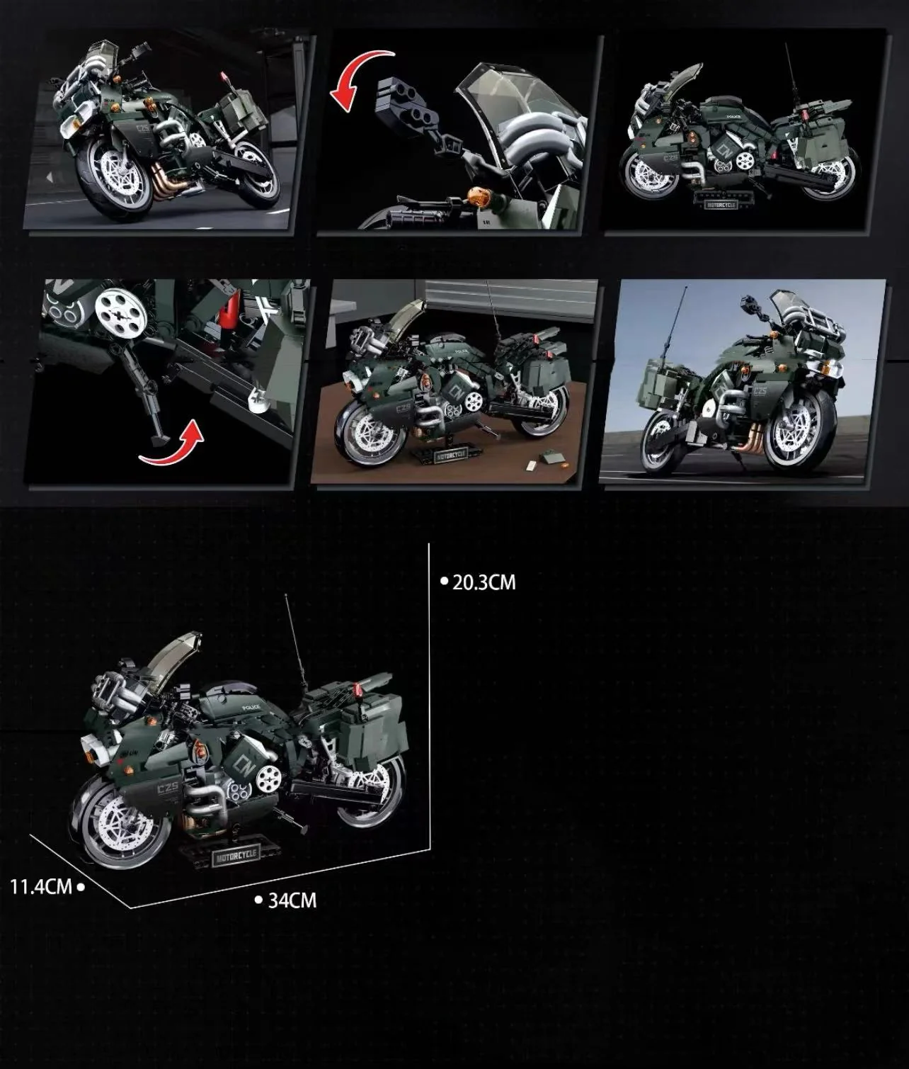 CREATE WITH PASSION 2218 Explosion-proof motorcycle - YWOBB