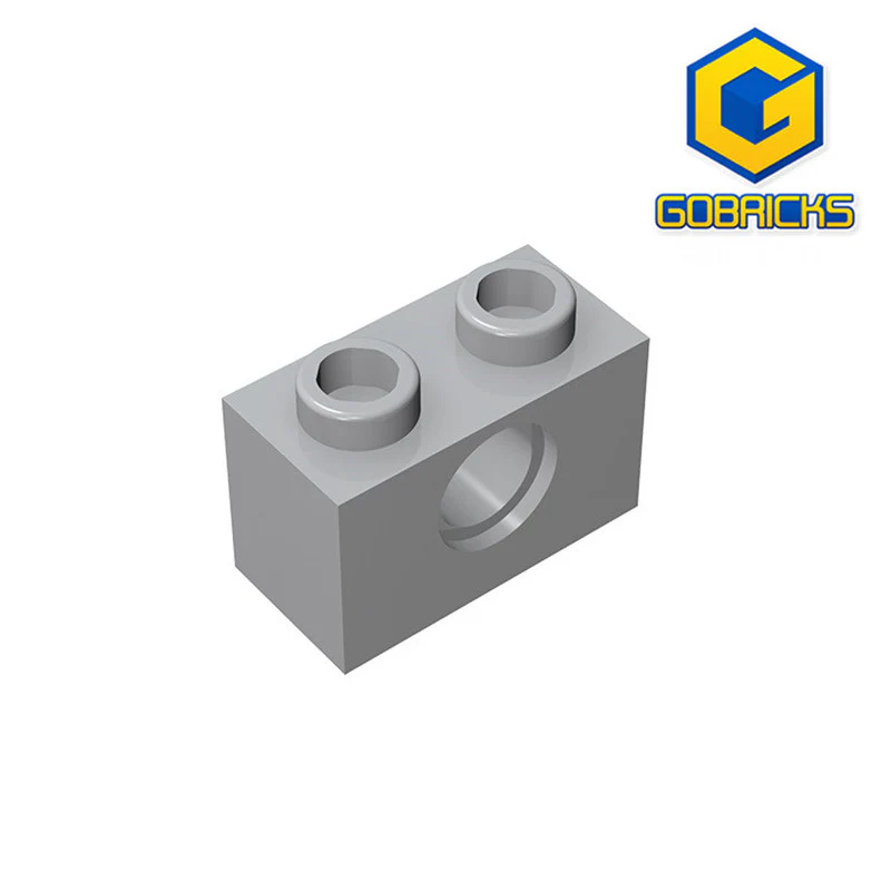 GOBRICKS GDS-623  Brick 1 x 2 with Hole - YWOBB