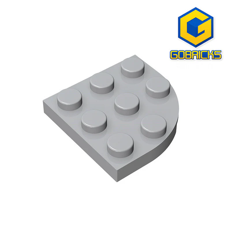 GOBRICKS GDS-570 Round Corner 3 x 3 - YWOBB
