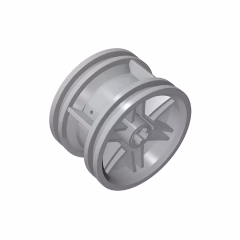 GOBRICKS GDS-1231 Wheel 30.4mm D. x 20mm with No Pin Holes and Reinforced Rim - YWOBB