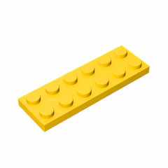 GOBRICKS GDS-512 Plate 2 x 6 - YWOBB
