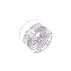 GOBRICKS GDS-1158 Wheel 18mm D. x 14mm with Axle Hole, Fake Bolts and Shallow Spokes - YWOBB