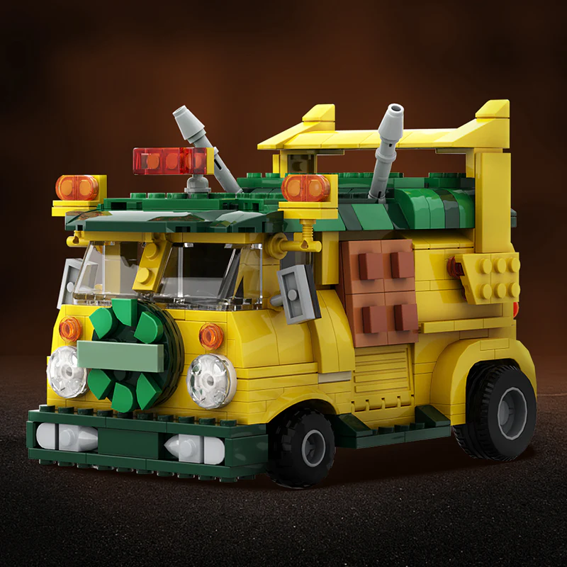 GOBRICKS MOC 125660 Turtle Van Party Wagon TMNT - YWOBB