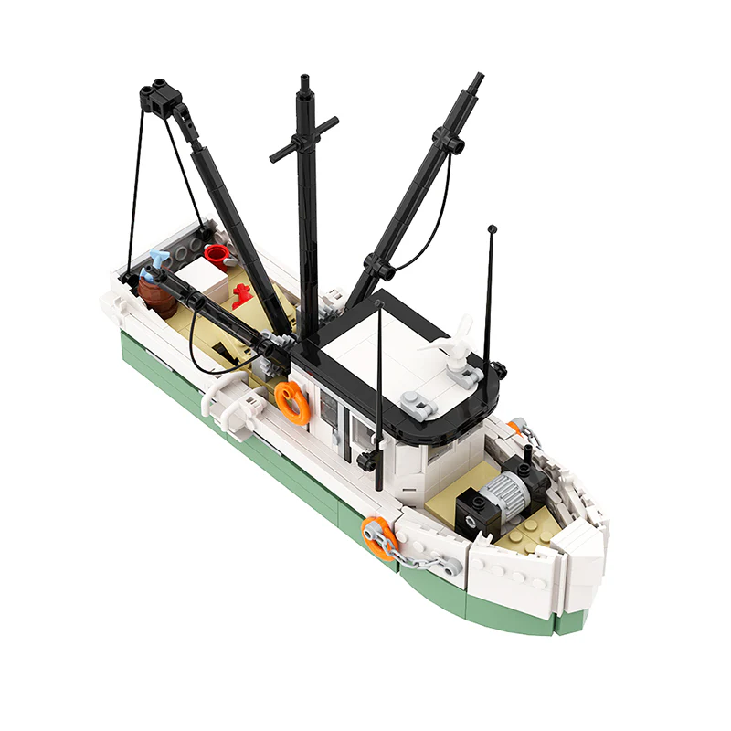 GOBRICKS MOC A0602 Shrimp boat - YWOBB