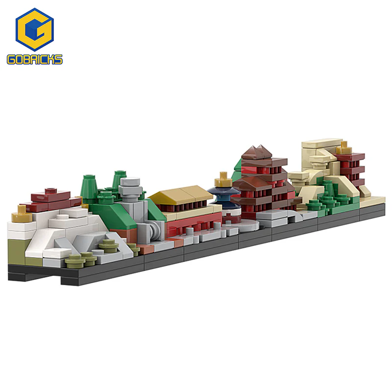 GOBRICKS MOC A0162Y01 China Skyline A - YWOBB