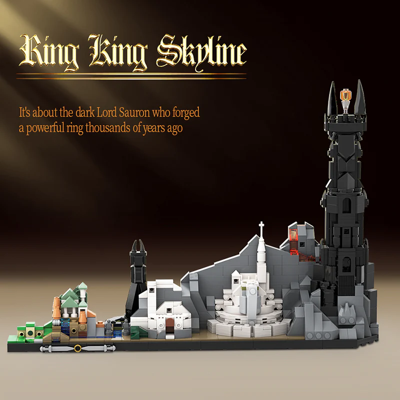 GOBRICKS MOC A0998 The Lord of the Rings Skylines - YWOBB