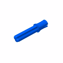 GOBRICKS GDS-930  Axle 2L with Pin with Friction Ridges Lengthwise - YWOBB