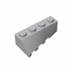 GOBRICKS GDS-1167 Wedge 4 x 2 Sloped Right - YWOBB