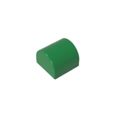 GOBRICKS GDS-M255	Slope Curved 1 x 1 x 2/3 Double - YWOBB