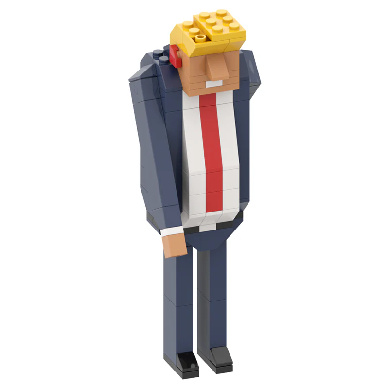 GOBRICKS MOC A1472Y02 Trump shooting version - YWOBB