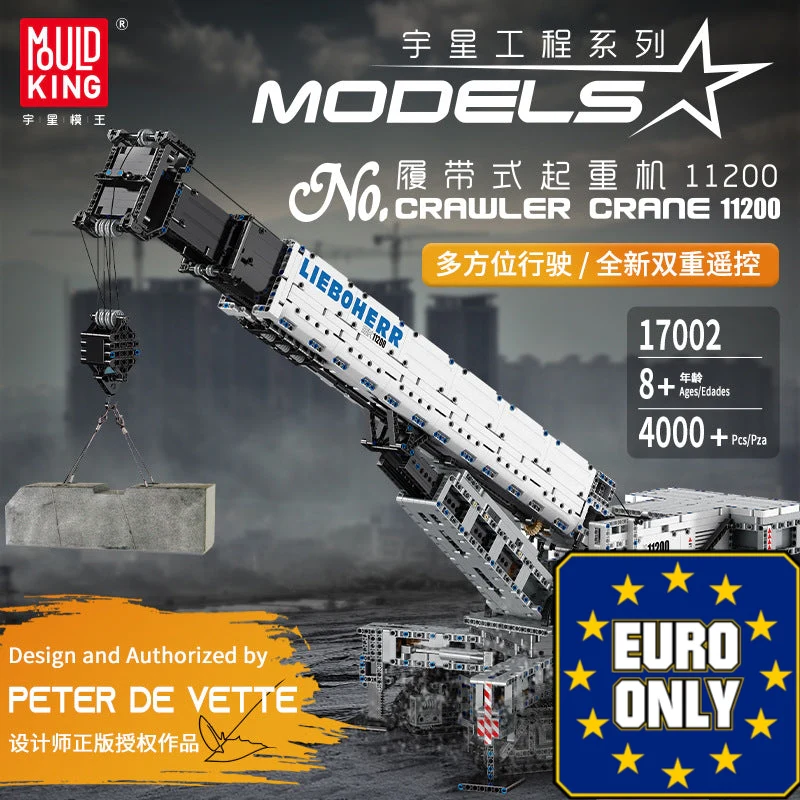 Mould King 17002 Crawler Crane 11200 OVP EU Warehouse Version - YWOBB