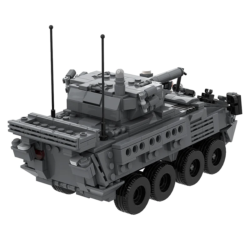 GOBRICKS MOC 146076 M1296 Stryker ICVV-D | 1:35th Scale Dragoon - YWOBB