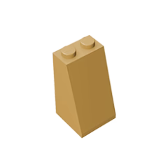 GOBRICKS GDS-1404 Slope 75 2 x 2 x 3 - Solid Studs - YWOBB