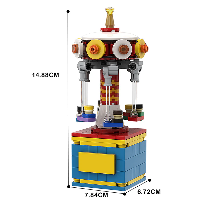 GOBRICKS MOC A0159 swivel flying chair - YWOBB