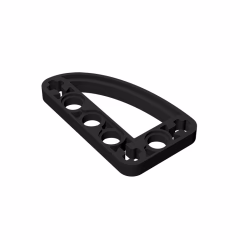 GOBRICKS GDS-970 Liftarm 3 x 5 L-Shape with Quarter Ellipse Thin - YWOBB