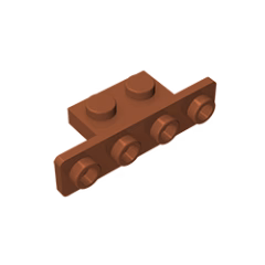 GOBRICKS GDS-638 Bracket 1 x 2 - 1 x 4 with Rounded Corners - YWOBB