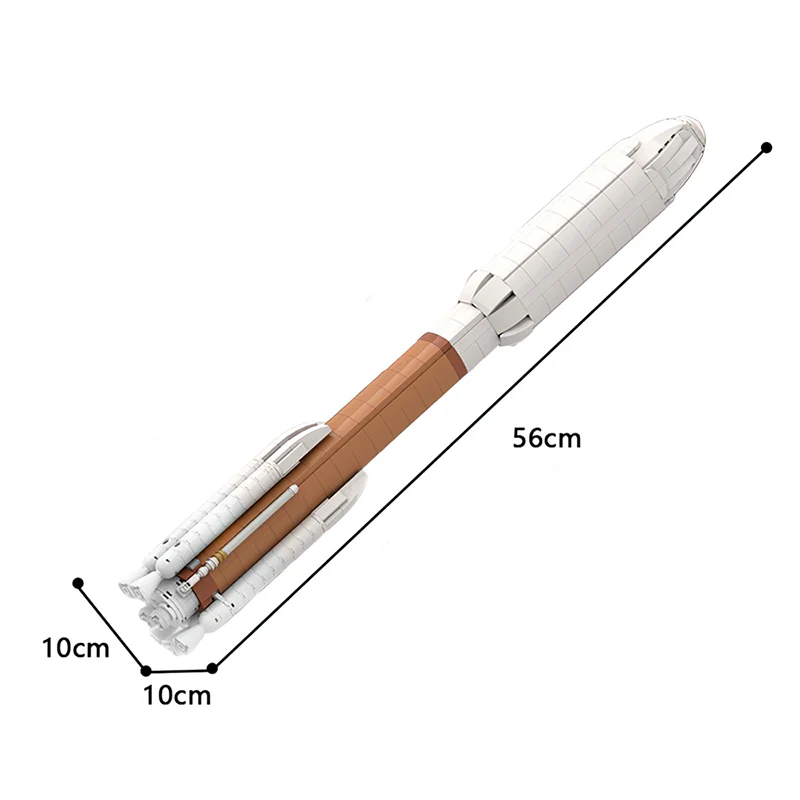 GOBRICKS MOC 47289 Ultimate Atlas V (Saturn V scale) - YWOBB