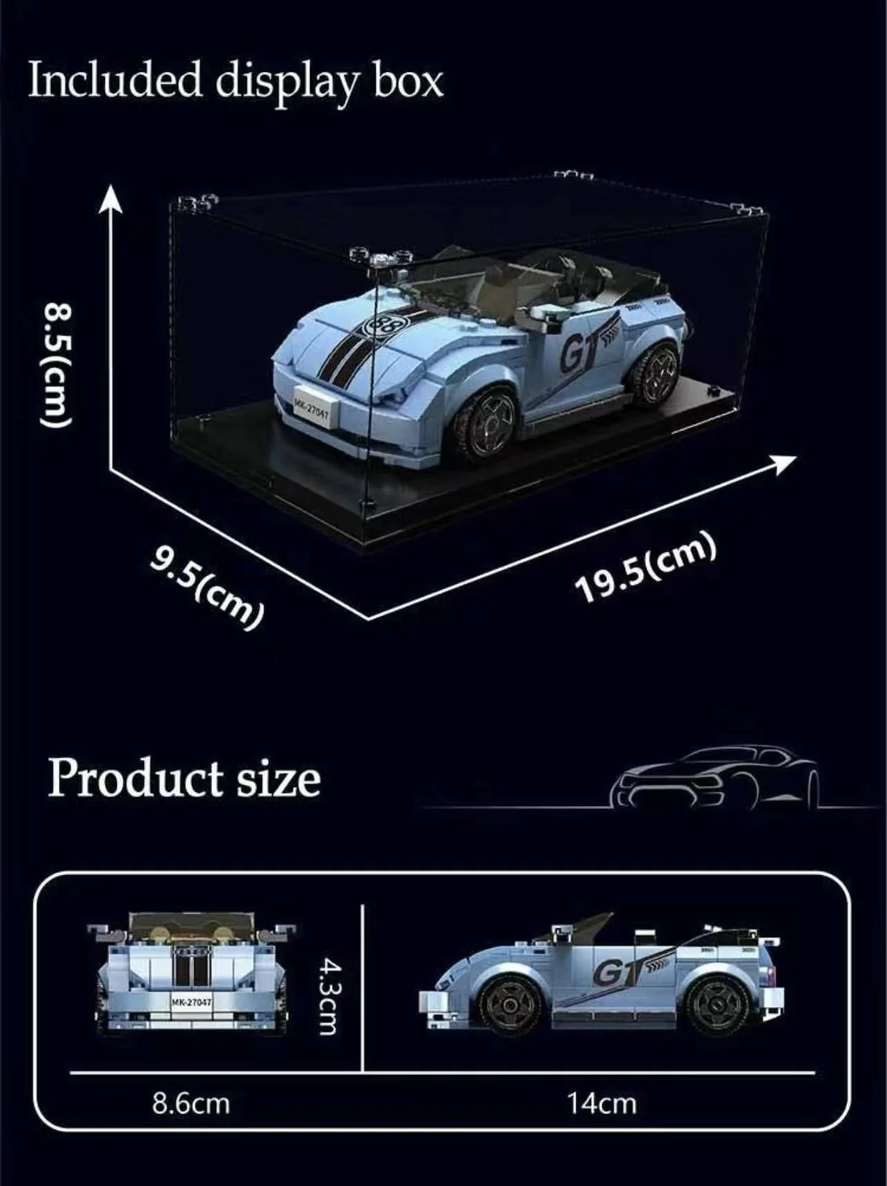 Mould King 27045-27048 Mini Luxury Car - YWOBB