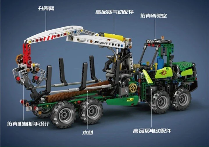 Mould King 19006  Pneumatic Forest Machine - YWOBB